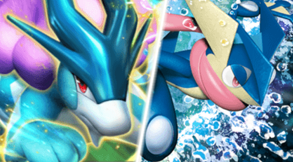 スイクンexゲッコウガ